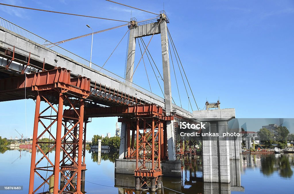 El sitio de construcción de puente y reparación - Foto de stock de Kiev libre de derechos