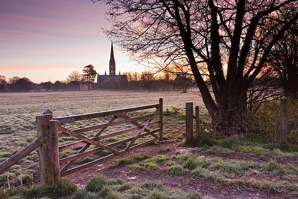 istock Salisbury cathedral in Wiltshire, England 158762117