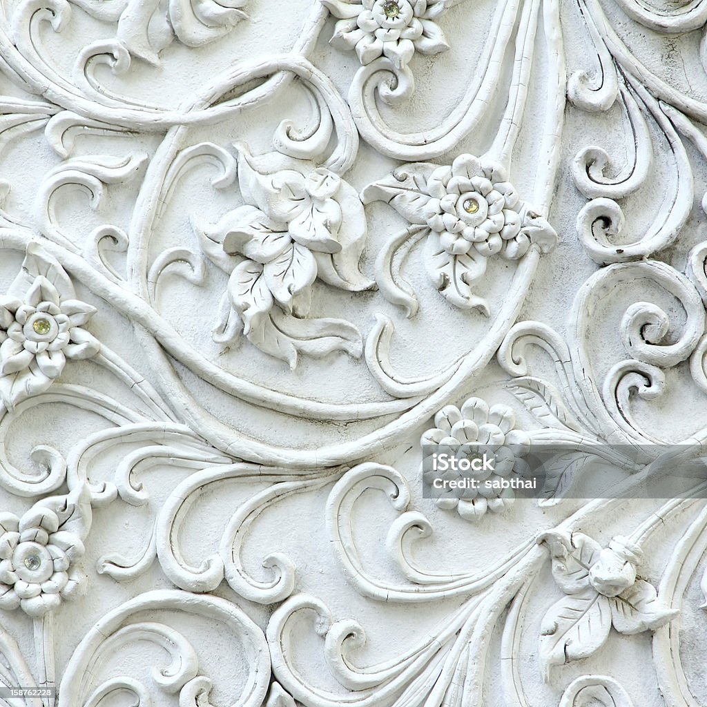 Stucco white Artificial gem in square format Architecture Stock Photo