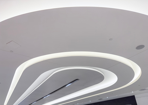 Low angle view ceiling with spot lights