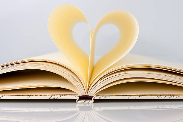 istock Heart shape with pages of book 158765519