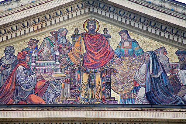 istock Budapest - Mosaic of St. Stephen king 158775662