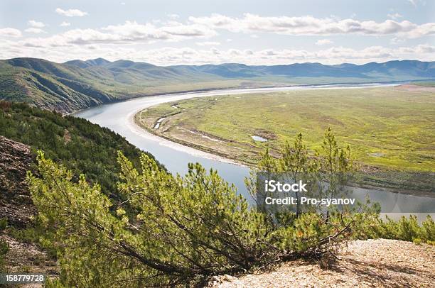 Kolyma Fiume Siberia Orientale - Fotografie stock e altre immagini di Acqua - Acqua, Acqua fluente, Acqua stagnante