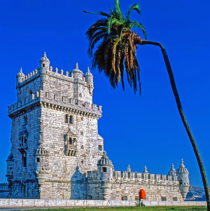 Belem Tower in  Lisbon, Portugal