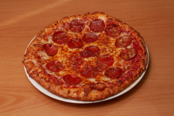 istock Delicious Italian Pepperoni Pizza 1587812690