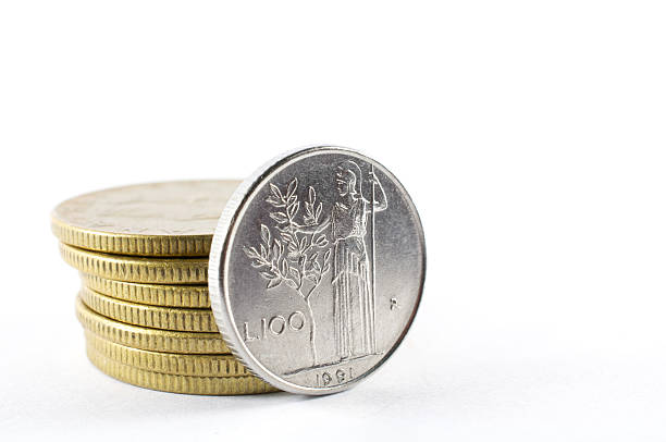 istock One and two hundred liras of 1991 158781503