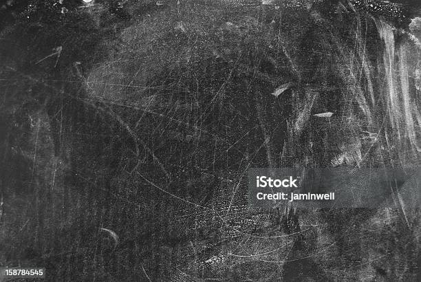 Grungy Blackboard Abstract Background In Black And White Stock Photo - Download Image Now