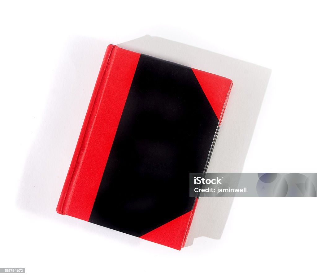빨간색 및 검정색 노트북 흰색 바탕에 흰색 배경 - 로열티 프리 0명 스톡 사진