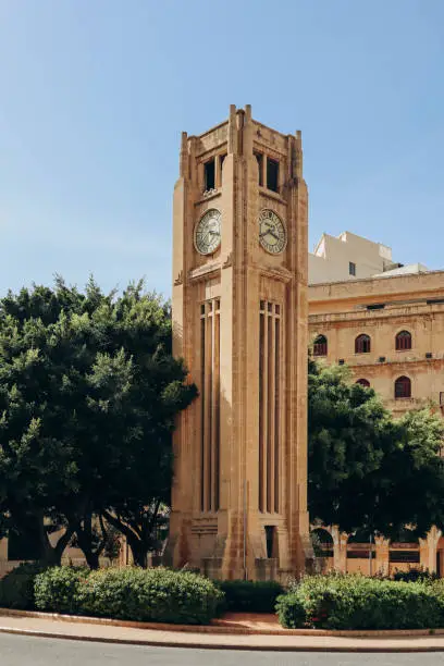 Al-Abed Clock Tower (Rolex Clock Tower) in the Beirut Central District, historical and geographical core of Beirut