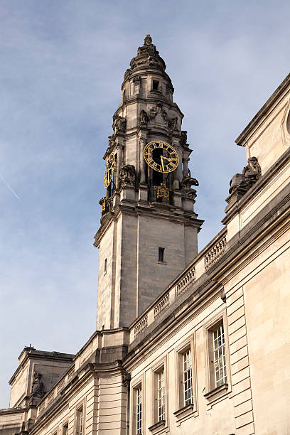 istock cardiff city hall clock tower 158789027