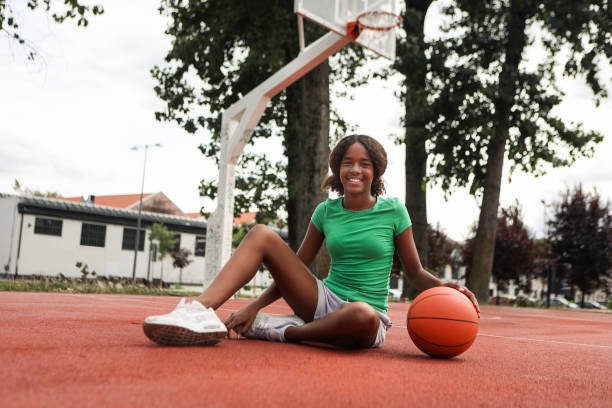 istock Female basketball player 1587893937