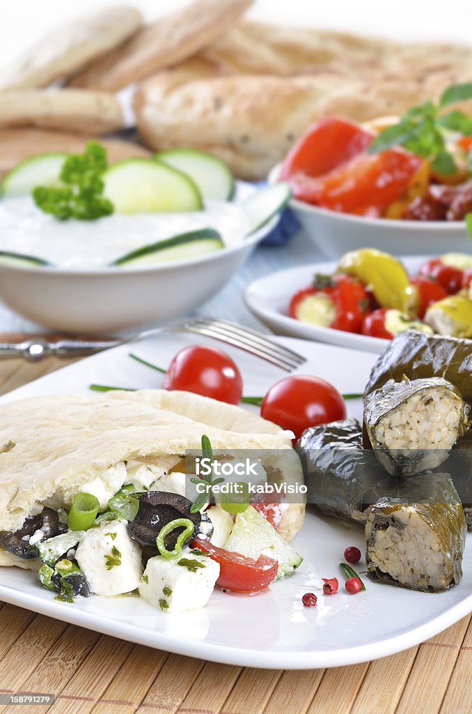 Aperitivos gregos - Foto de stock de Alimentação Saudável royalty-free