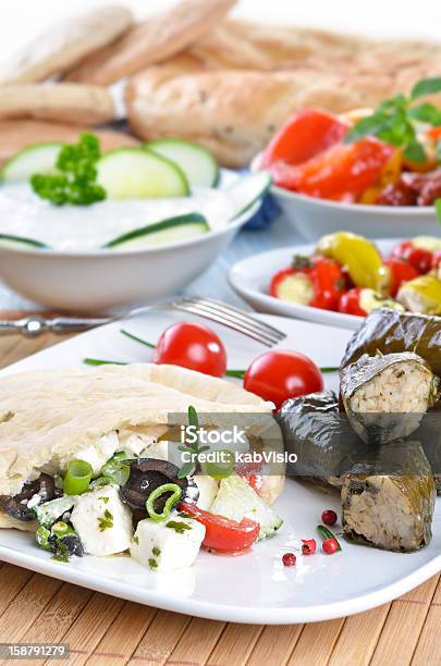 Appetizers Grego - Fotografias de stock e mais imagens de Alimentação Saudável - Alimentação Saudável, Almoço, Antipasto