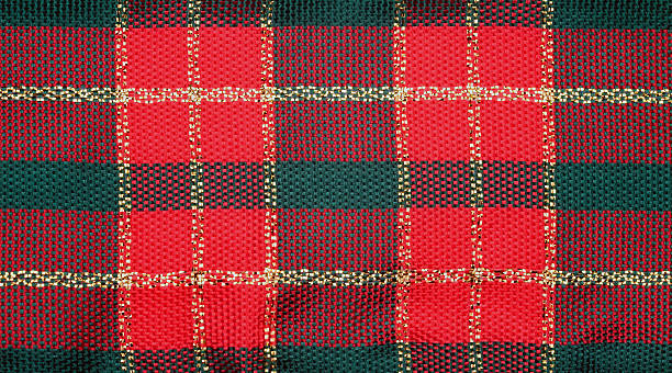 istock Christmas checkered.ribbon background 158791385