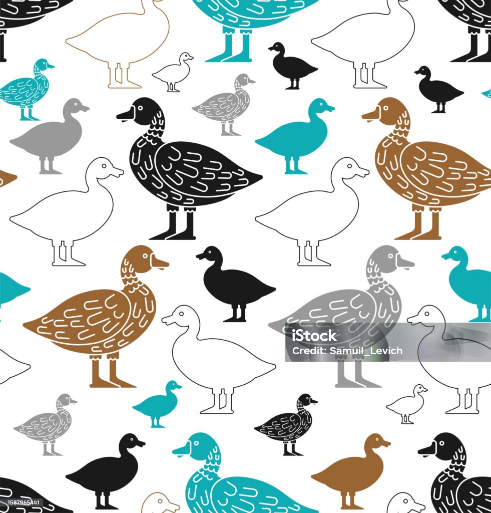 Eastern Drake Patterns Duck Pattern Seamless Drake Background Baby Fabric Texture Stock ...
