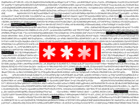 Symbol Password Examples 3d Password Symbols Between Lines Of Code Background Prepared With ...