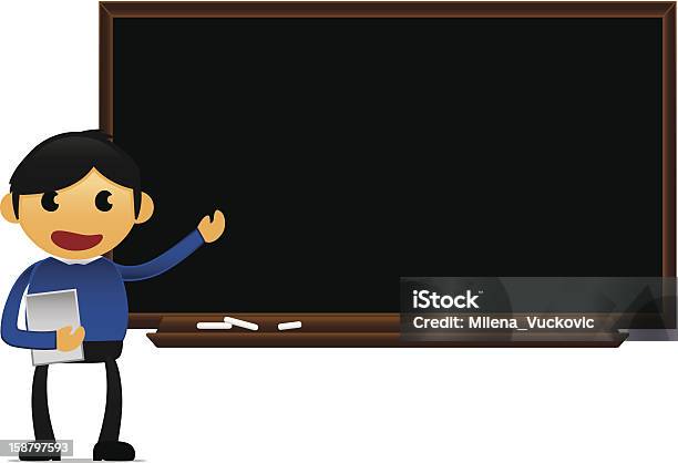 教育教師黒板に位置 - 1人のベクターアート素材や画像を多数ご用意 - 1人, からっぽ, イラストレーション