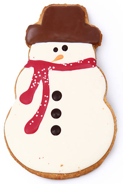 istock Holiday Snowman Gingerbread Man Cookie 158799606