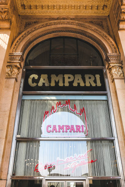 Campari bar (aka Camparino) in Milano, Italy stock photo