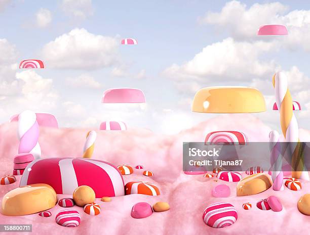 Candy Land Candies Stock Photo - Download Image Now - Candy, Land, Three Dimensional