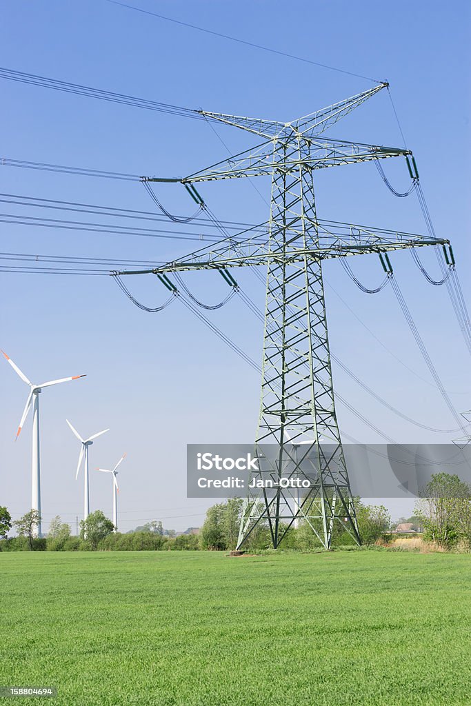 High voltage power line - Lizenzfrei Energieindustrie Stock-Foto