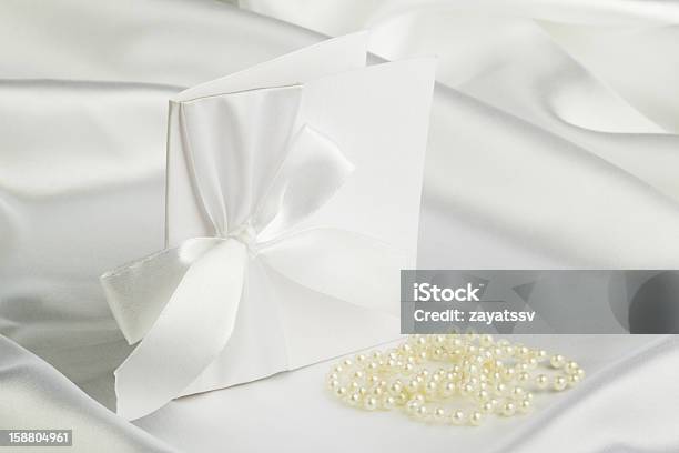 Handgefertigte Hochzeit Karte Stockfoto und mehr Bilder von Accessoires - Accessoires, Ankündigung, Band