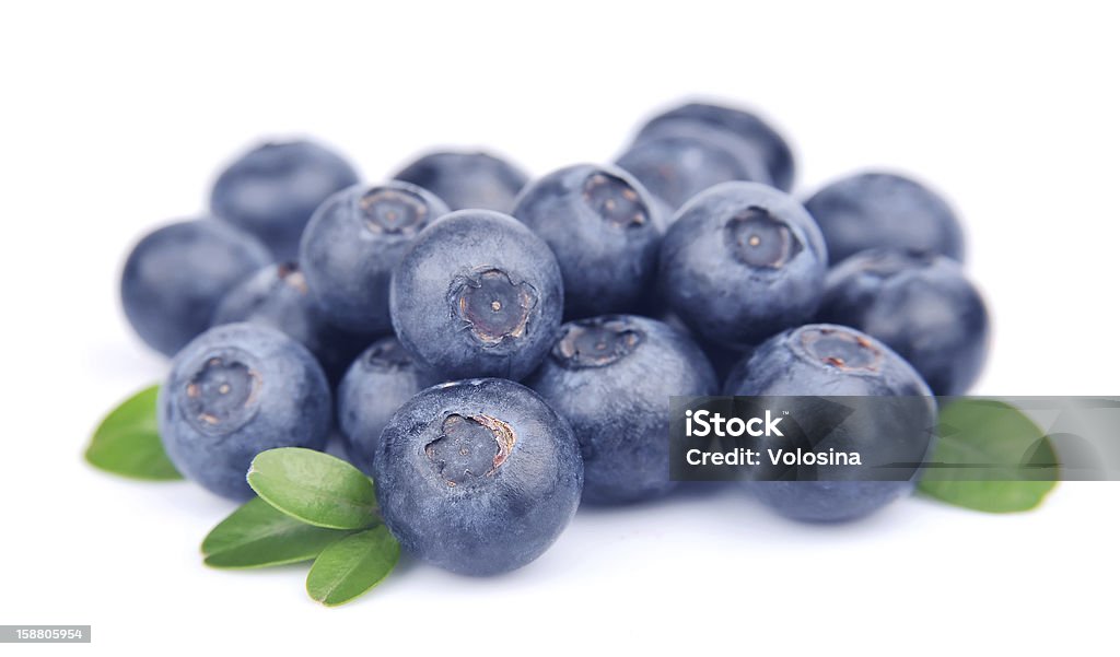Bilberry con hojas - Foto de stock de Alimento libre de derechos