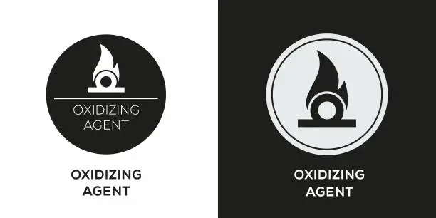 Vector illustration of Oxidizing agent Icon