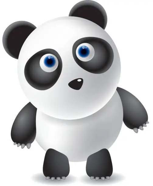 Vector illustration of Panda