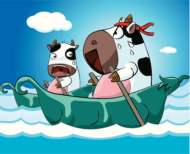 illustrations, cliparts, dessins animés et icônes de deux vaches - peasecod