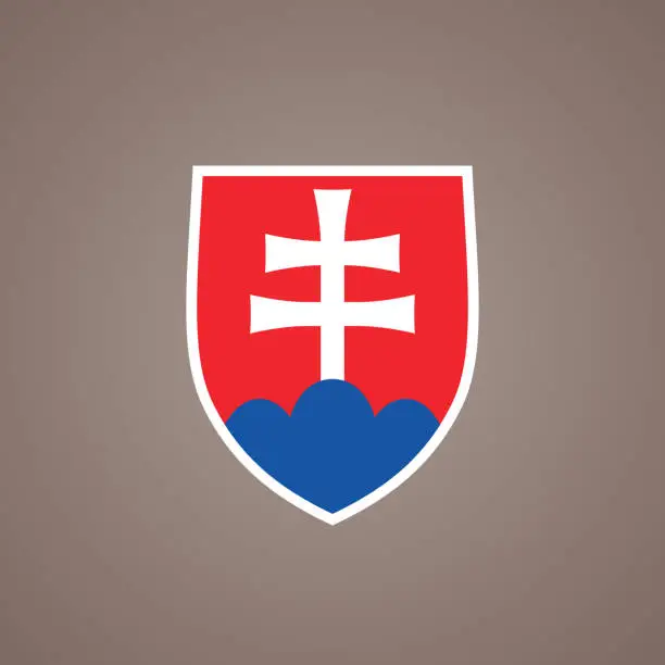 Vector illustration of Symbol from the flag of Slovakia