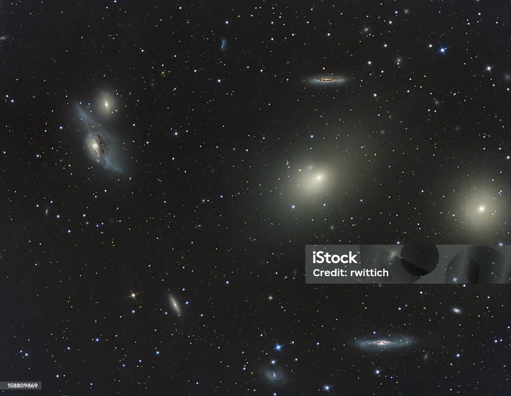 Virgo grupo de las Galaxias - Foto de stock de Astronomía libre de derechos