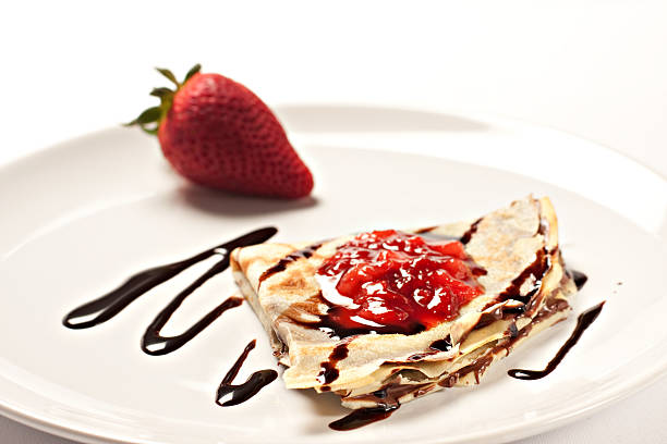Delicious and beautiful desserts, restaurant serving dishes.