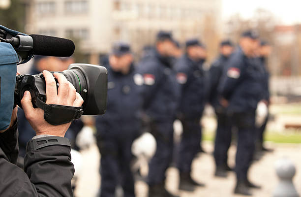 istock Covering an event with a video camera 158813914