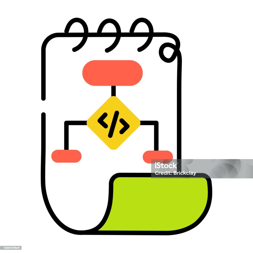 Programming Algorithm Stock Illustration - Download Image Now - Coding ...