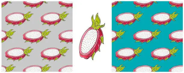 Vector illustration of Seamless pattern. Color Set in hand draw style. Can be used for fabric and etc