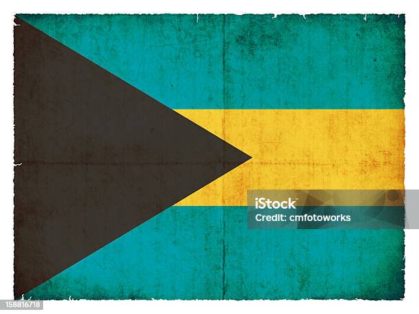 Grunge Flag Of The Bahamas Stock Photo - Download Image Now - Ancient, Antique, Backgrounds