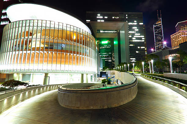 istock modern office building in downtown city at night 158816944