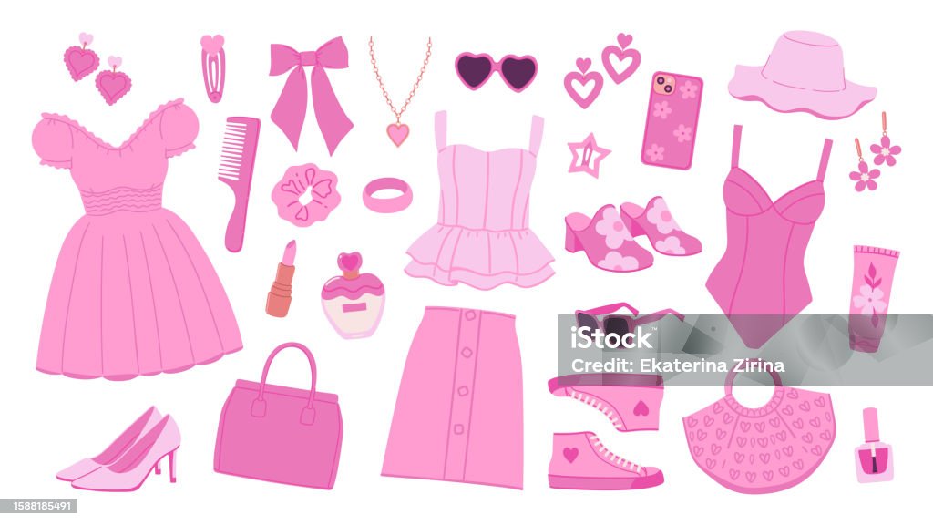 https://media.istockphoto.com/id/1588185491/vector/a-collection-of-accessories-and-clothing-in-a-trendy-pink-color-scheme-vector-graphics.jpg?s=1024x1024&w=is&k=20&c=dEa9q1fF3Zcr4T9BiHK6ZUcjKFp646UfmGfdSdU6xgA=