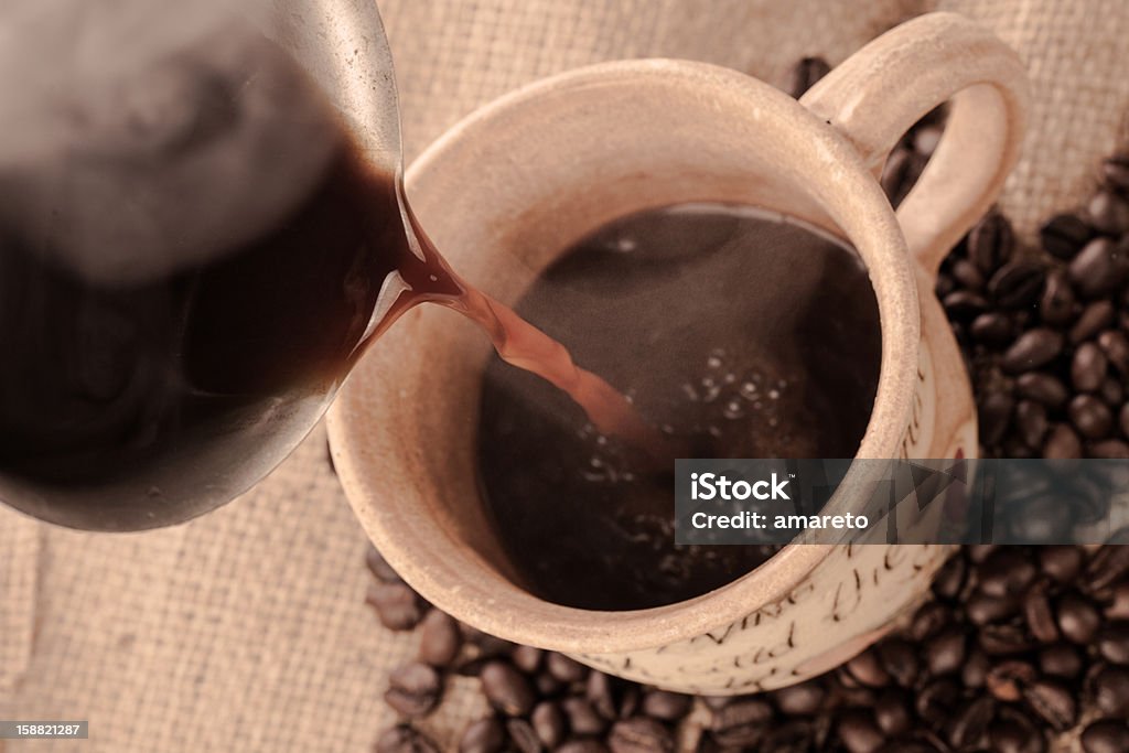 Café quente fresca - Royalty-free Primeiro plano Foto de stock