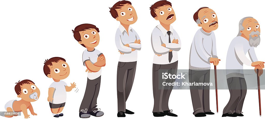Each Age All Age Categories Stock Illustration - Download Image Now - Men ...