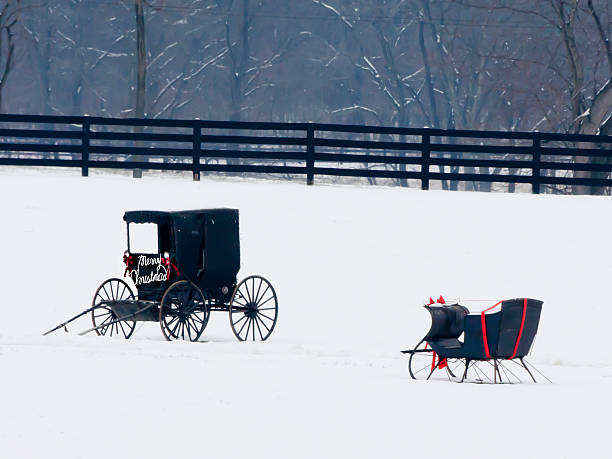 istock Sleigh with ribbon for Christmas 158822871
