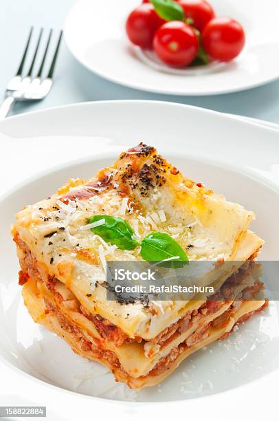 Lasagna Stock Photo - Download Image Now - Lasagna, White Color, Baked