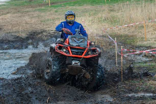istock Overcoming a route on the off-road vehicle 1588246894