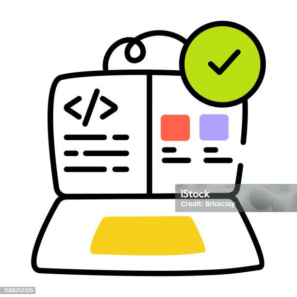 Check Code Stock Illustration - Download Image Now - Coding, Computer ...