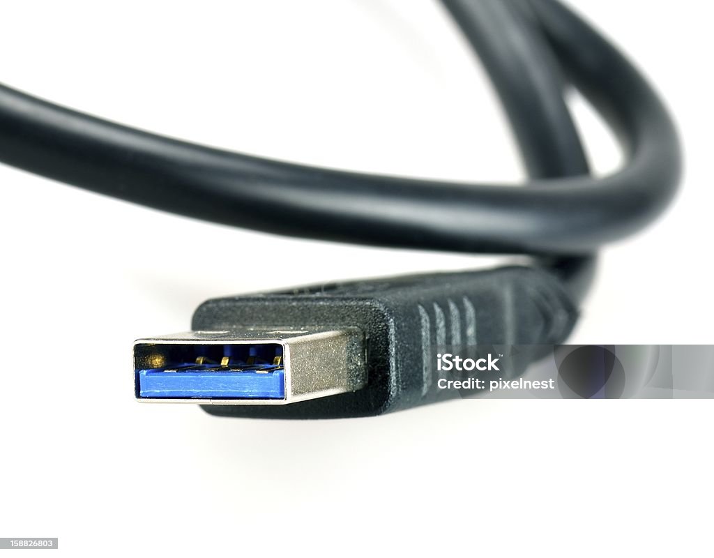 USB 3.0 Type A plug USB 3.0 A type connector USB Cable Stock Photo