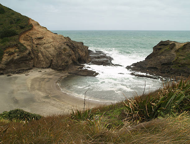 istock Cosy bay near Piha Beach 158826841