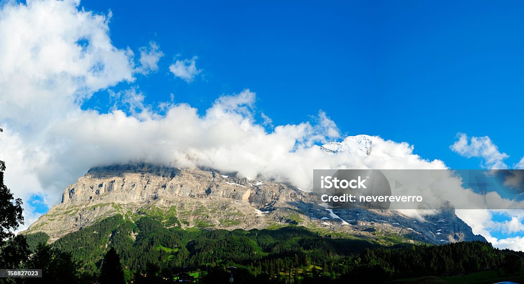 파노라마처럼 펼쳐지는 산 스위스 - 로열티 프리 경관 스톡 사진