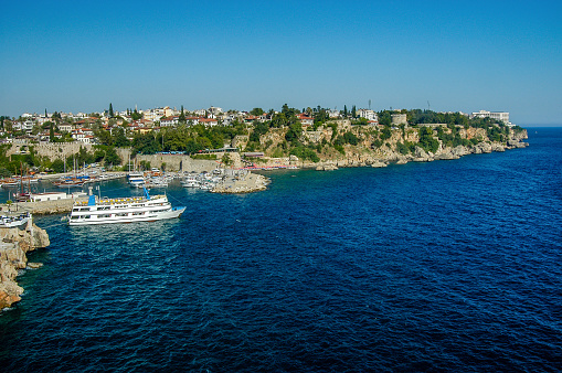 Antalya Kaleici, marina and tourist boat