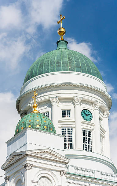 istock Neoclassical domes of St Nicholas Church 158828917